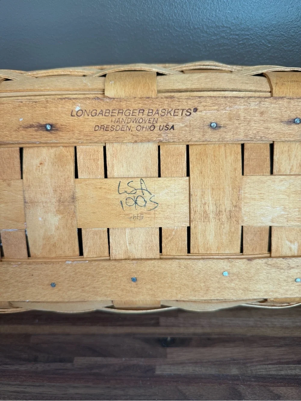 Longaberger Natural Tan Woven Serving Basket